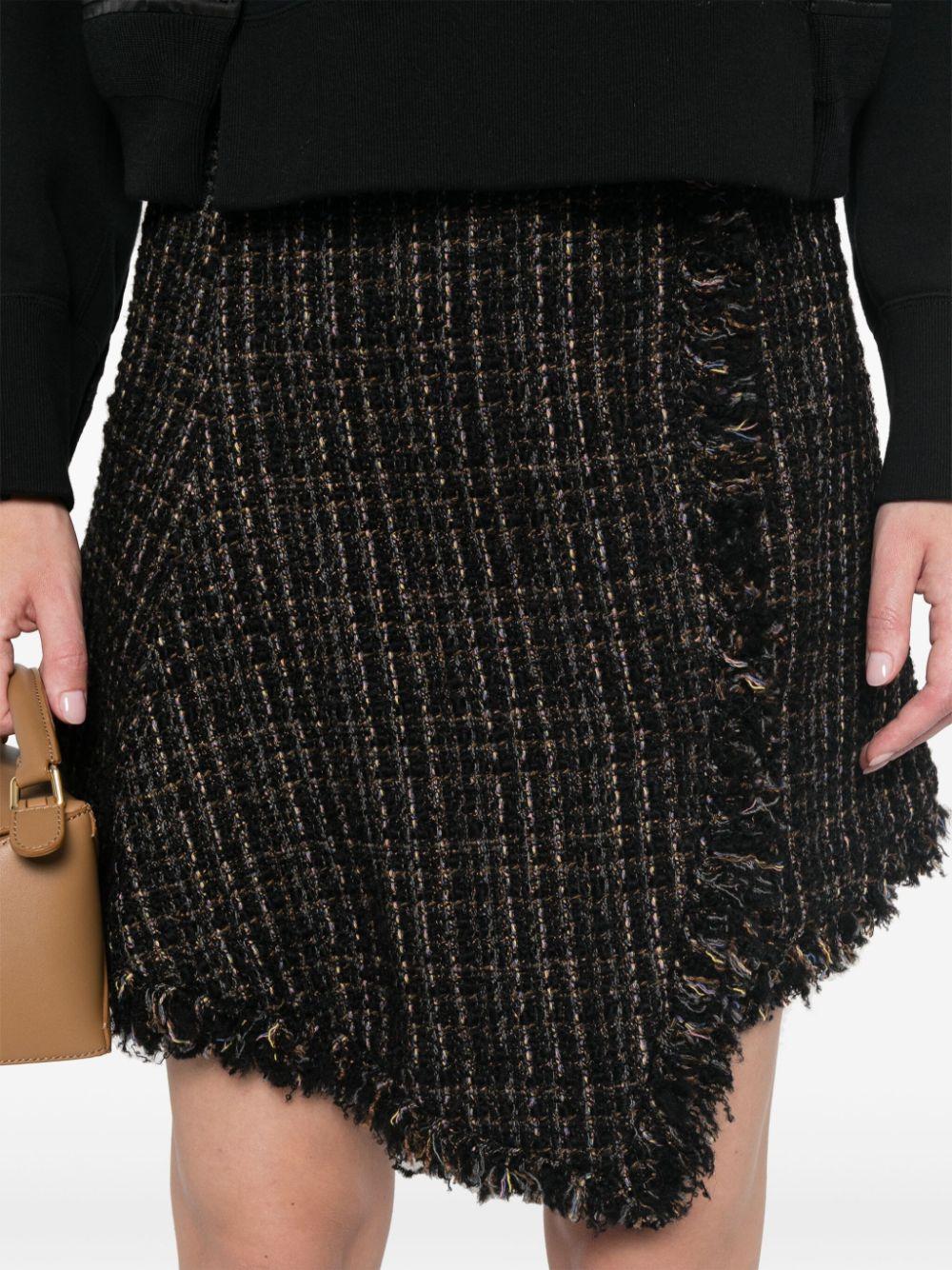 sacai skirts black wool - women