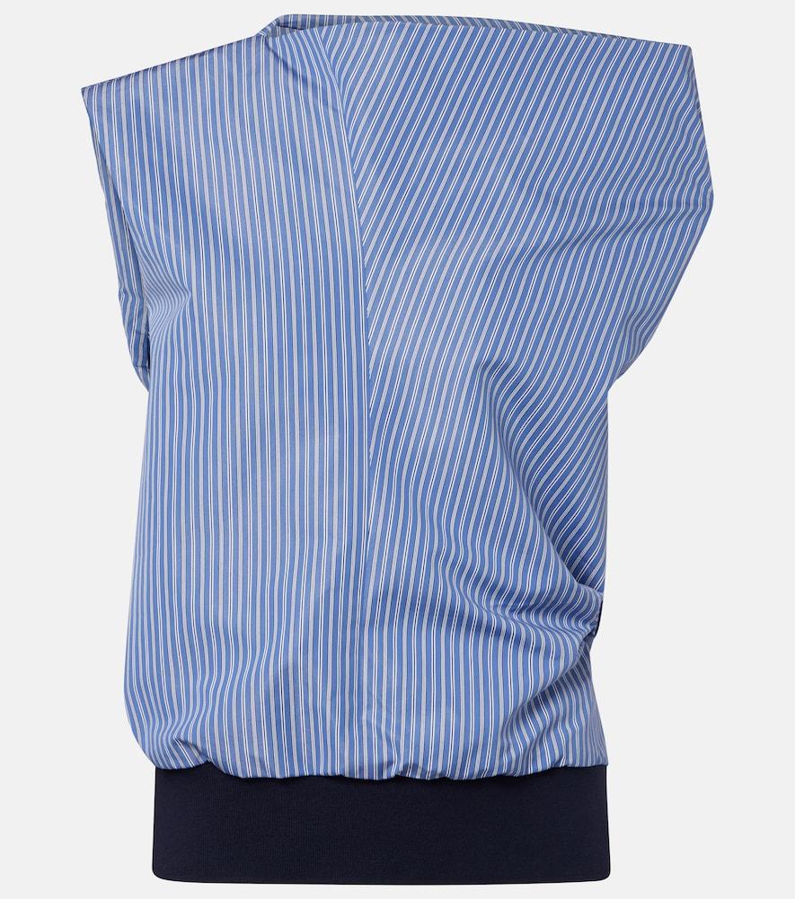 sacai striped cotton