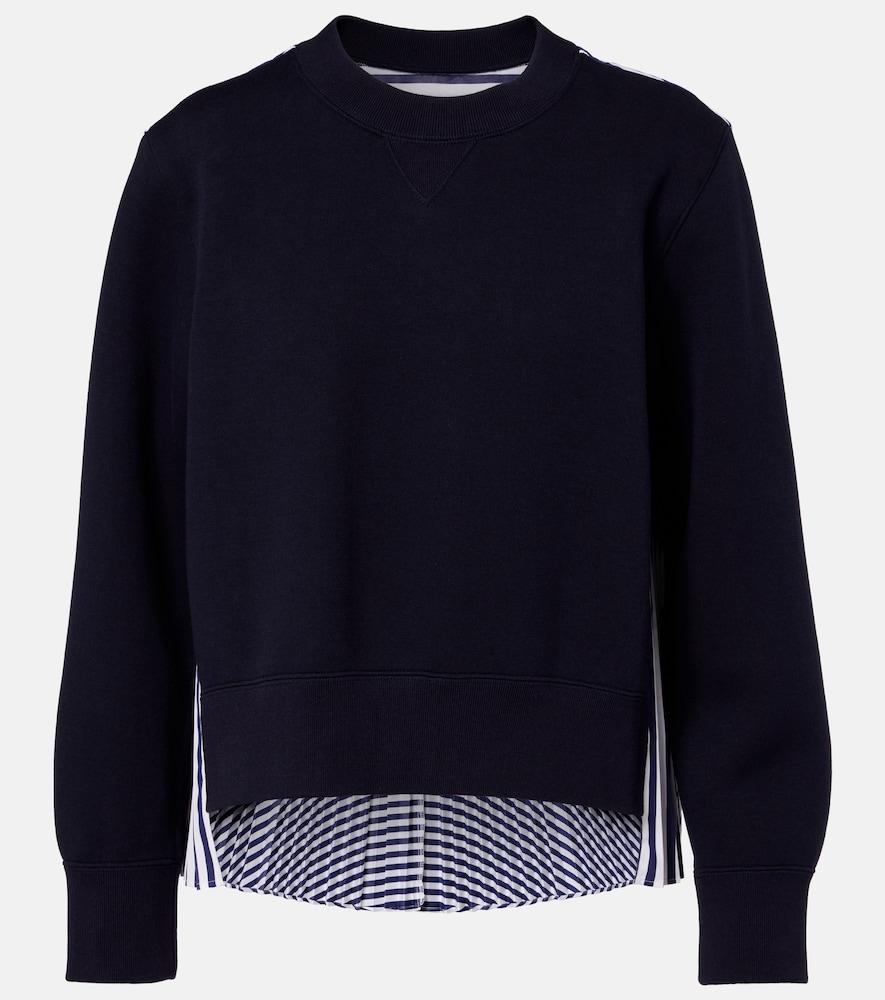 sacai striped cotton