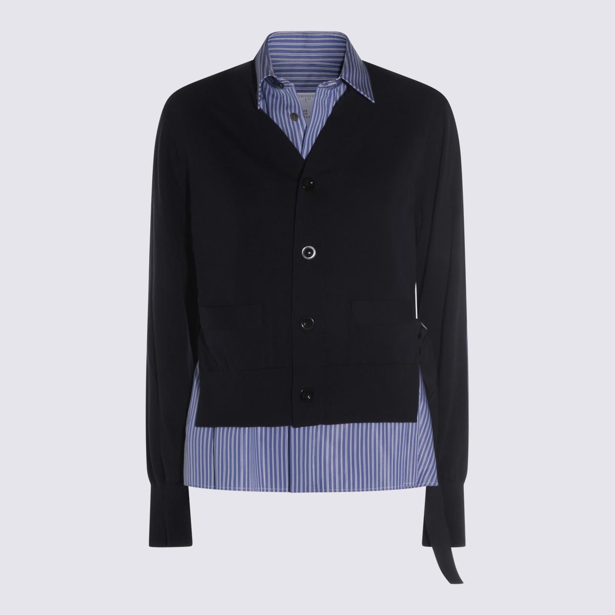 sacai sweaters navy/blue _co - women