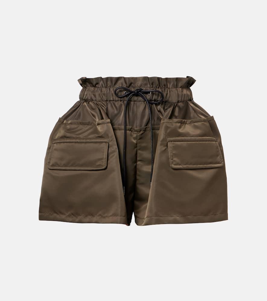 sacai technical twill shorts