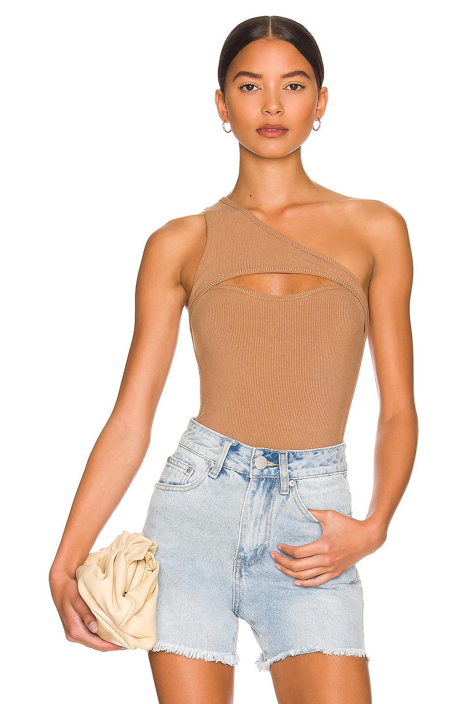 sadra one shoulder bodysuit