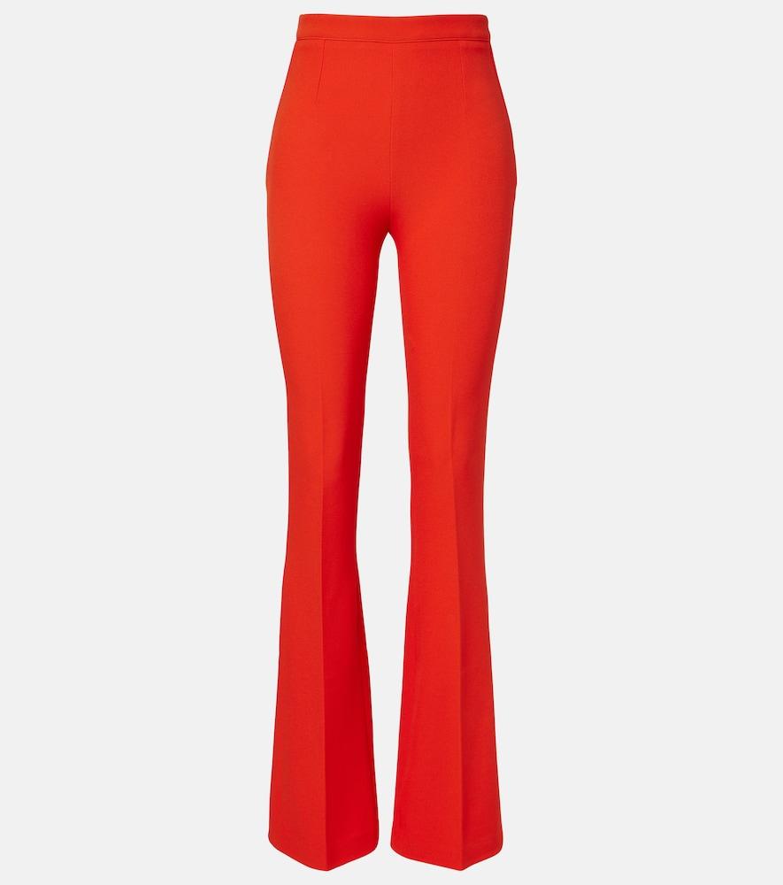 safiyaa alexa crêpe flared pants