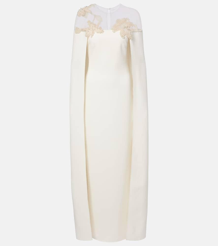 safiyaa bridal ambere embellished crêpe gown