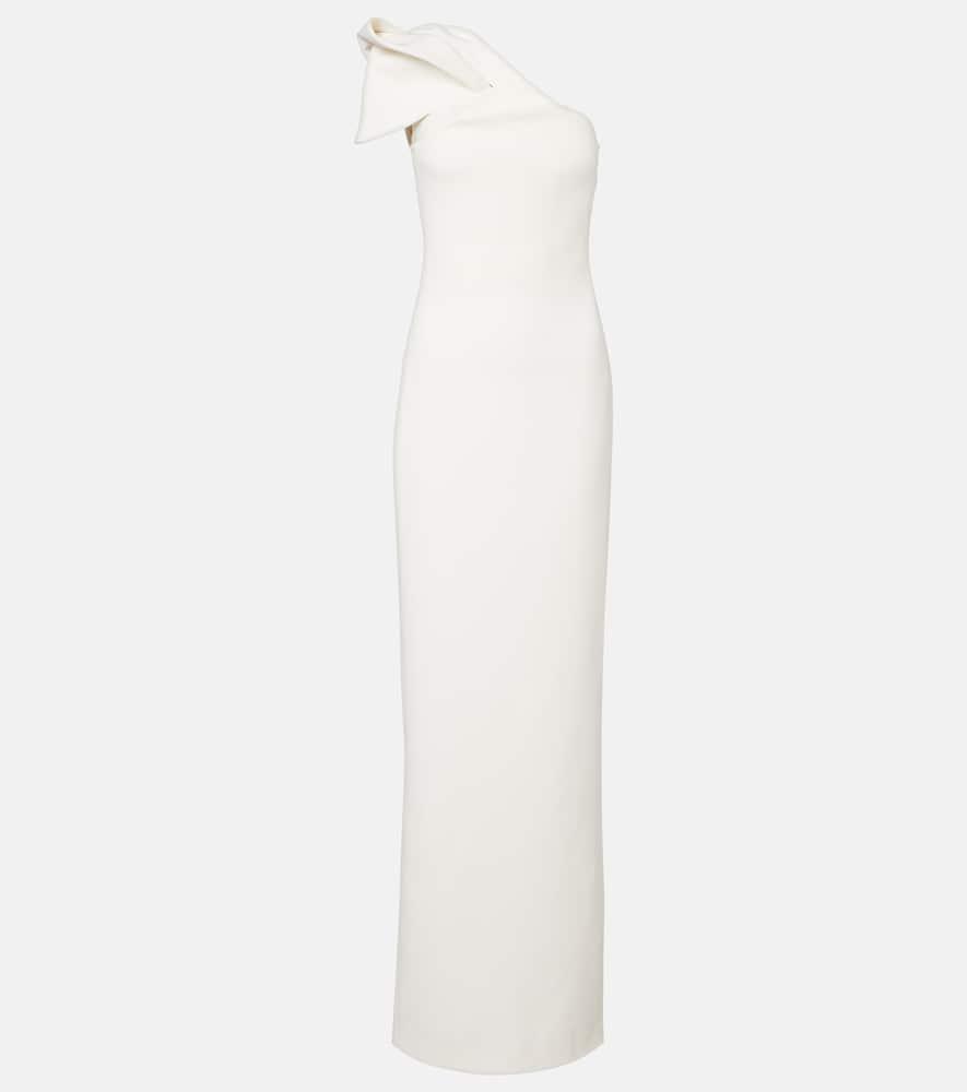 safiyaa bridal blanchette crêpe gown