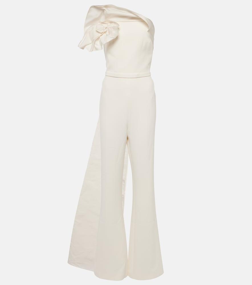 safiyaa bridal omi crêpe jumpsuit