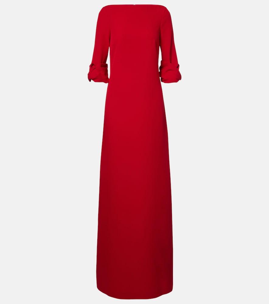 safiyaa danica crêpe gown