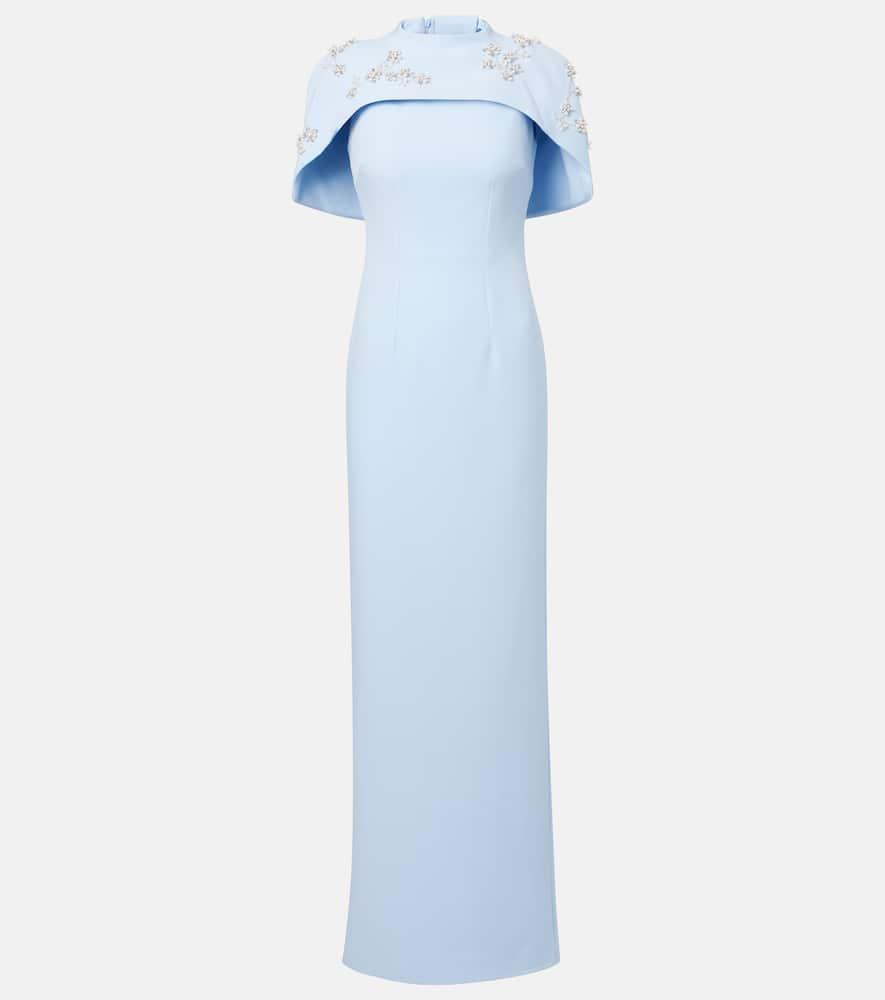 safiyaa embellished caped gown