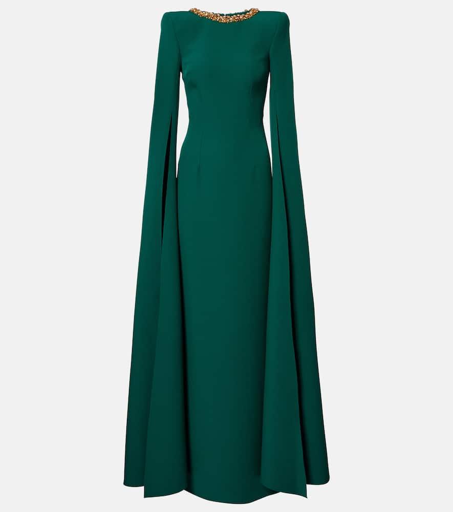 safiyaa embellished crêpe gown