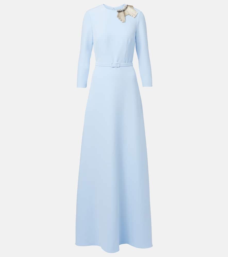 safiyaa embellished crêpe gown