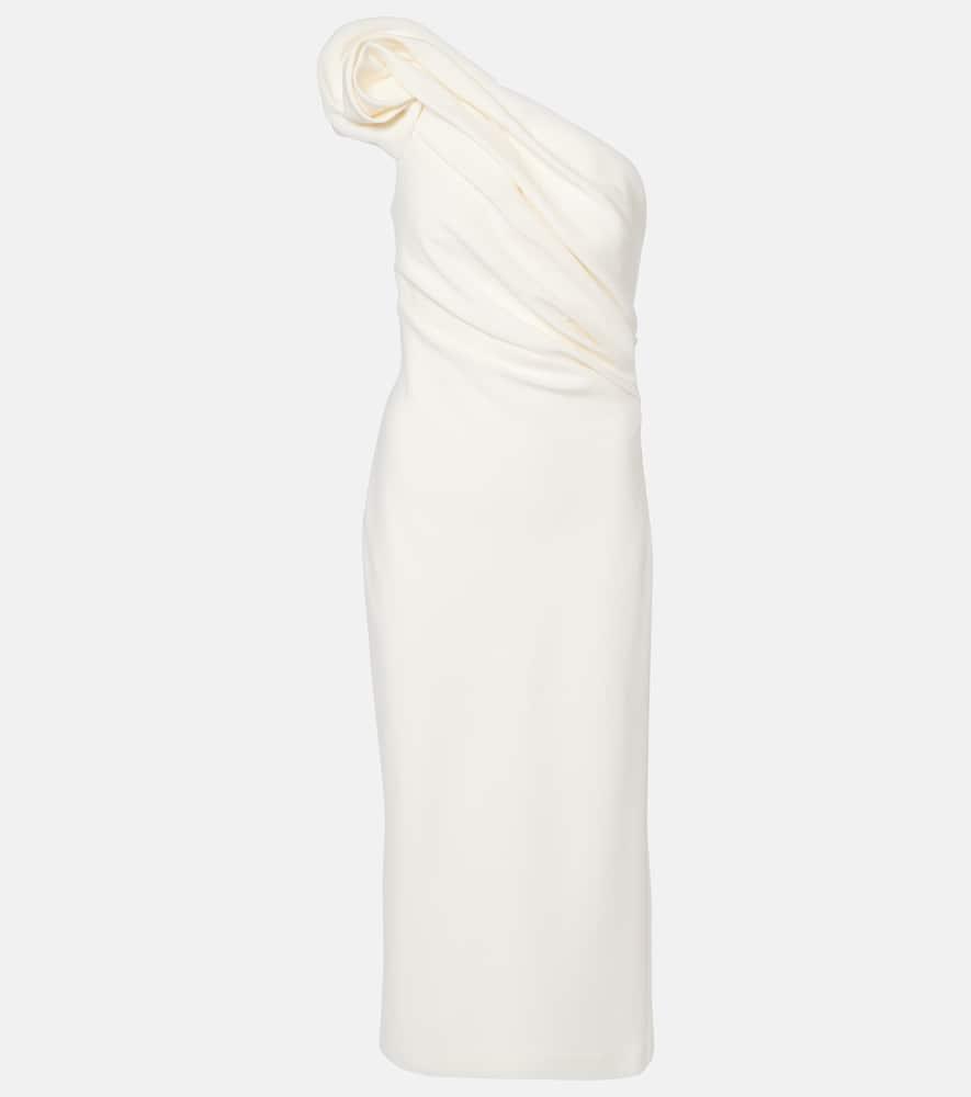 safiyaa granalle draped crêpe cocktail dress