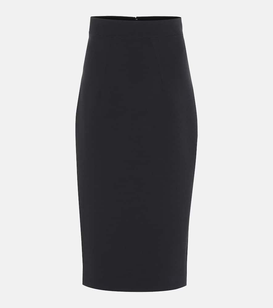 safiyaa hokoku crêpe pencil skirt