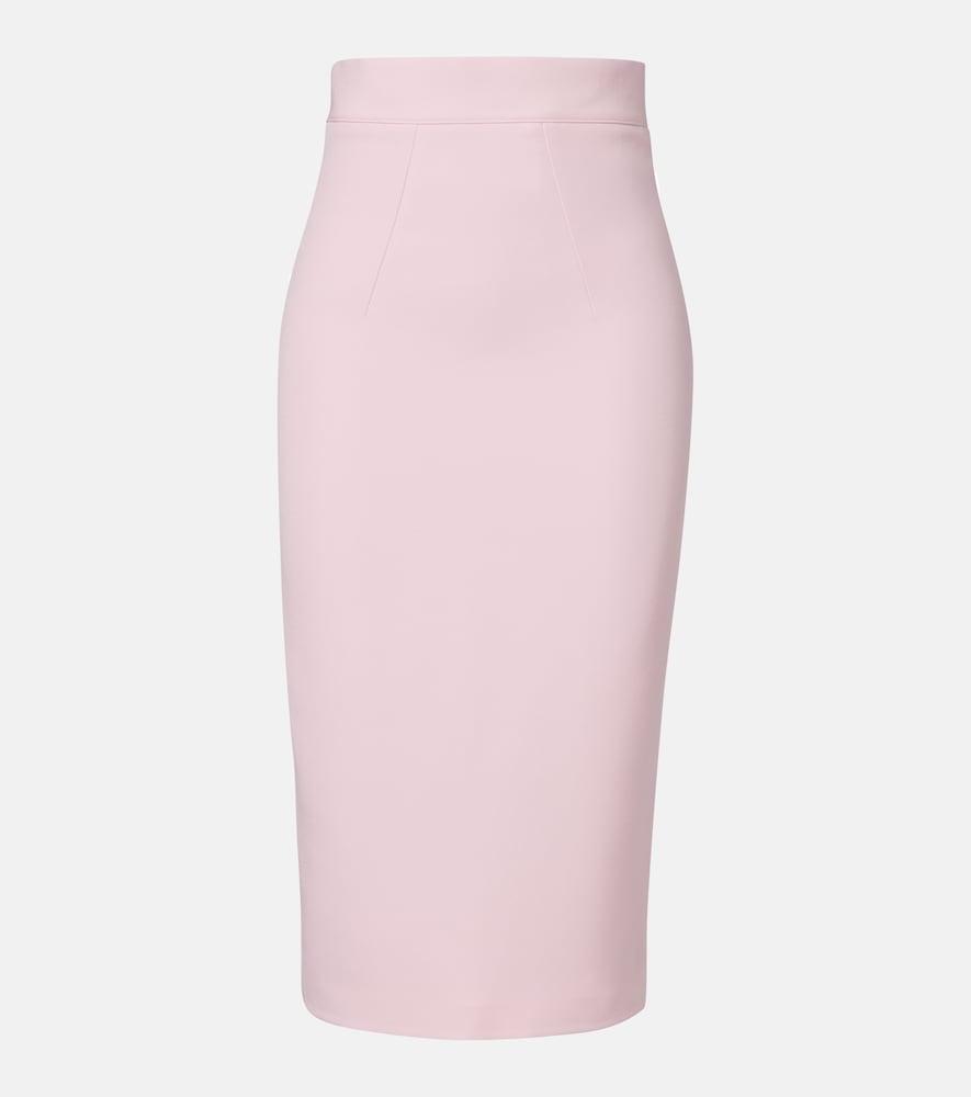 safiyaa hokuku crêpe pencil skirt