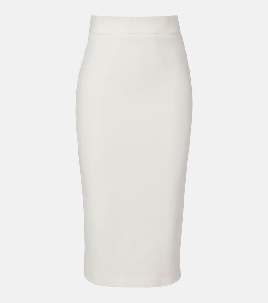 safiyaa hokuku crêpe pencil skirt