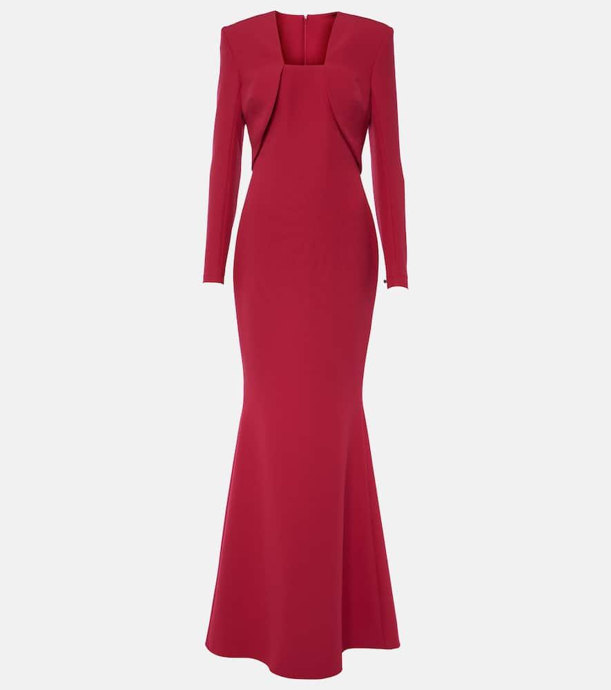 safiyaa jana crêpe gown