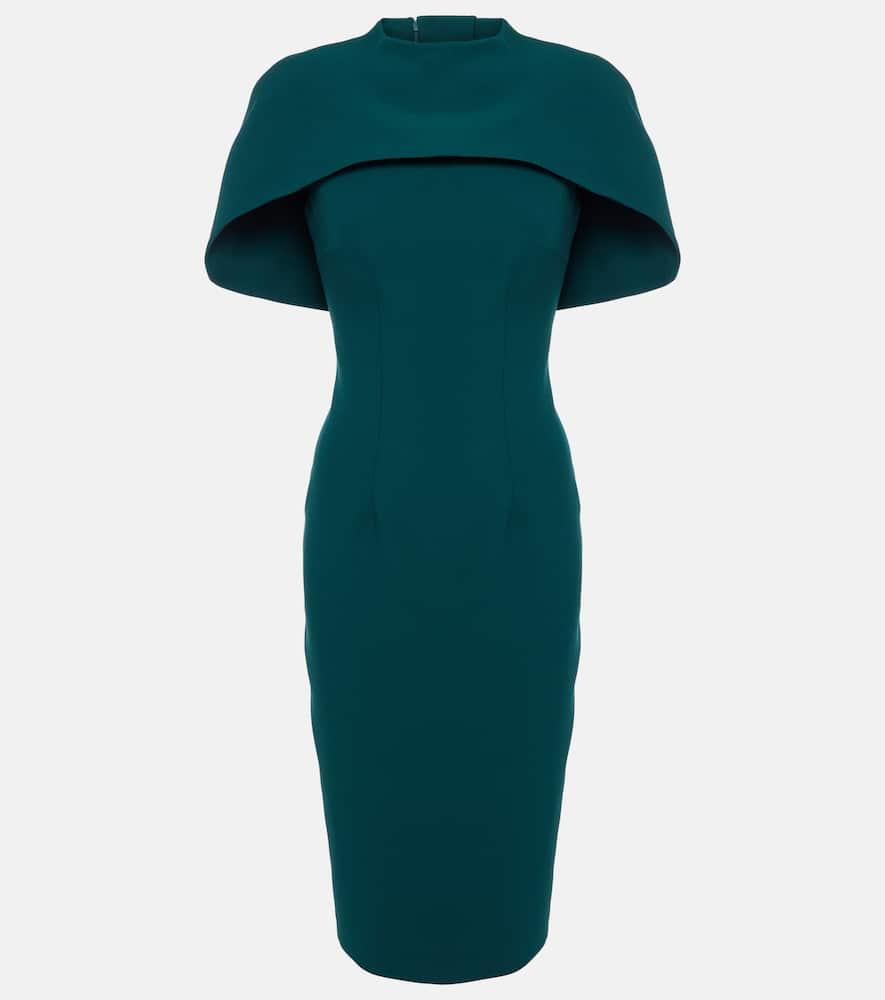 safiyaa kalika caped midi dress