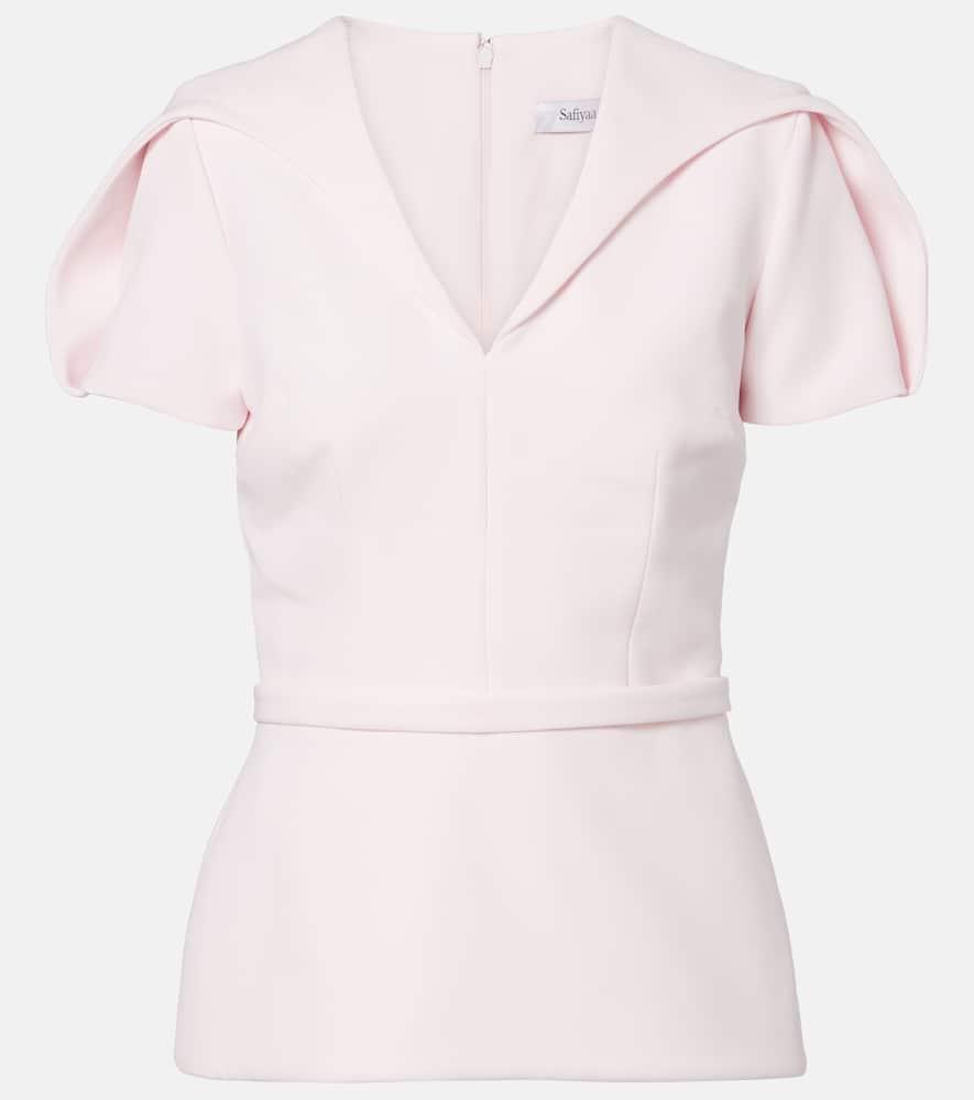 safiyaa leighton crêpe top