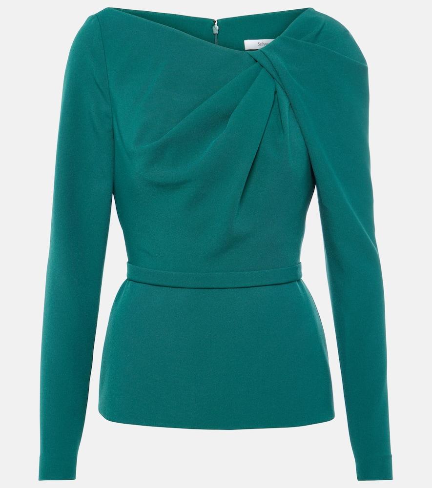 safiyaa manya gathered crêpe top