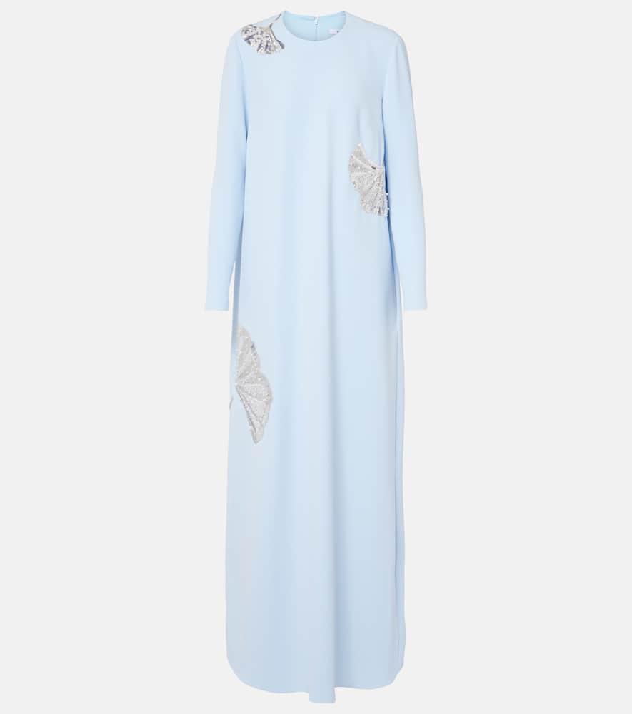 safiyaa naima embellished crêpe gown
