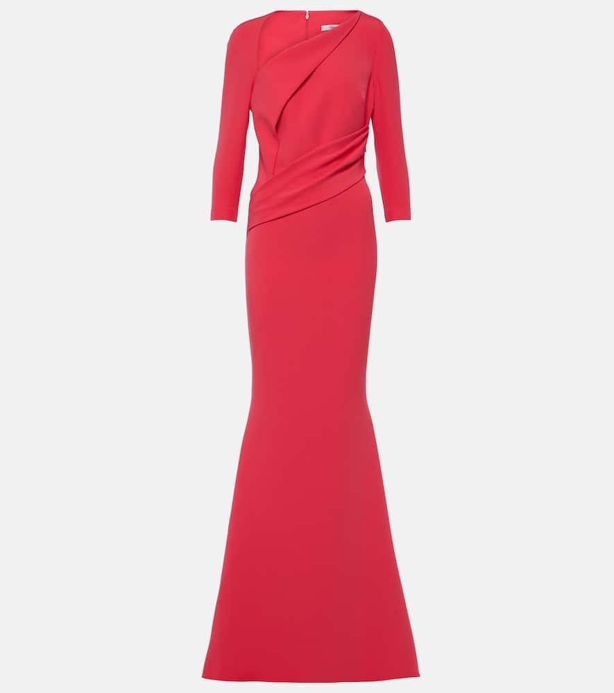 safiyaa pollina crêpe gown