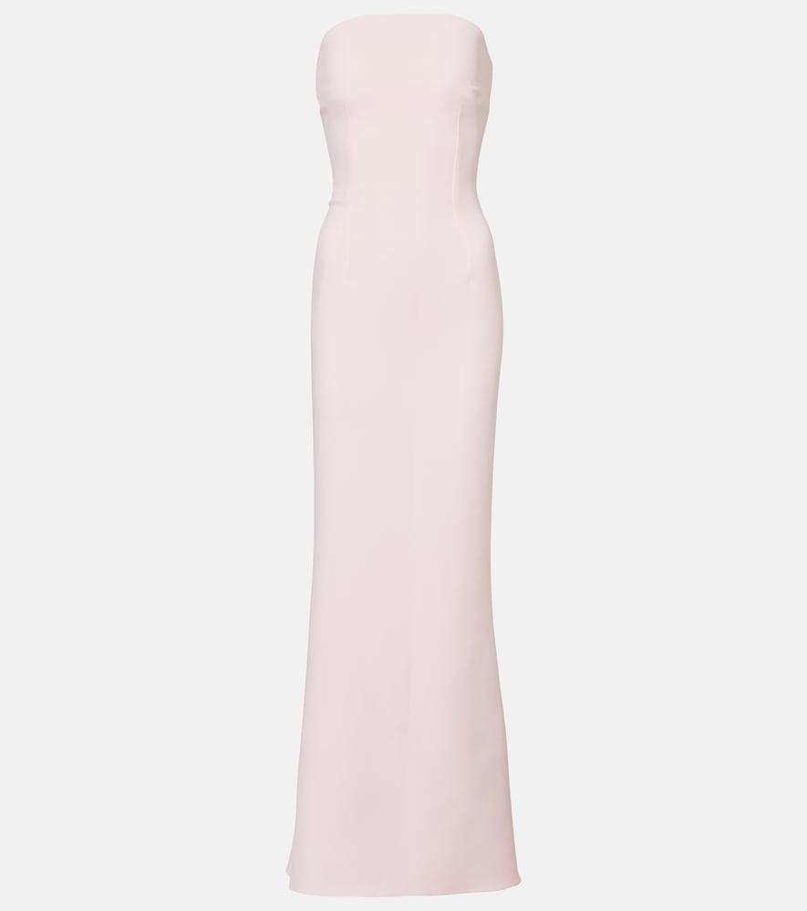safiyaa sofie embellished crêpe bustier gown