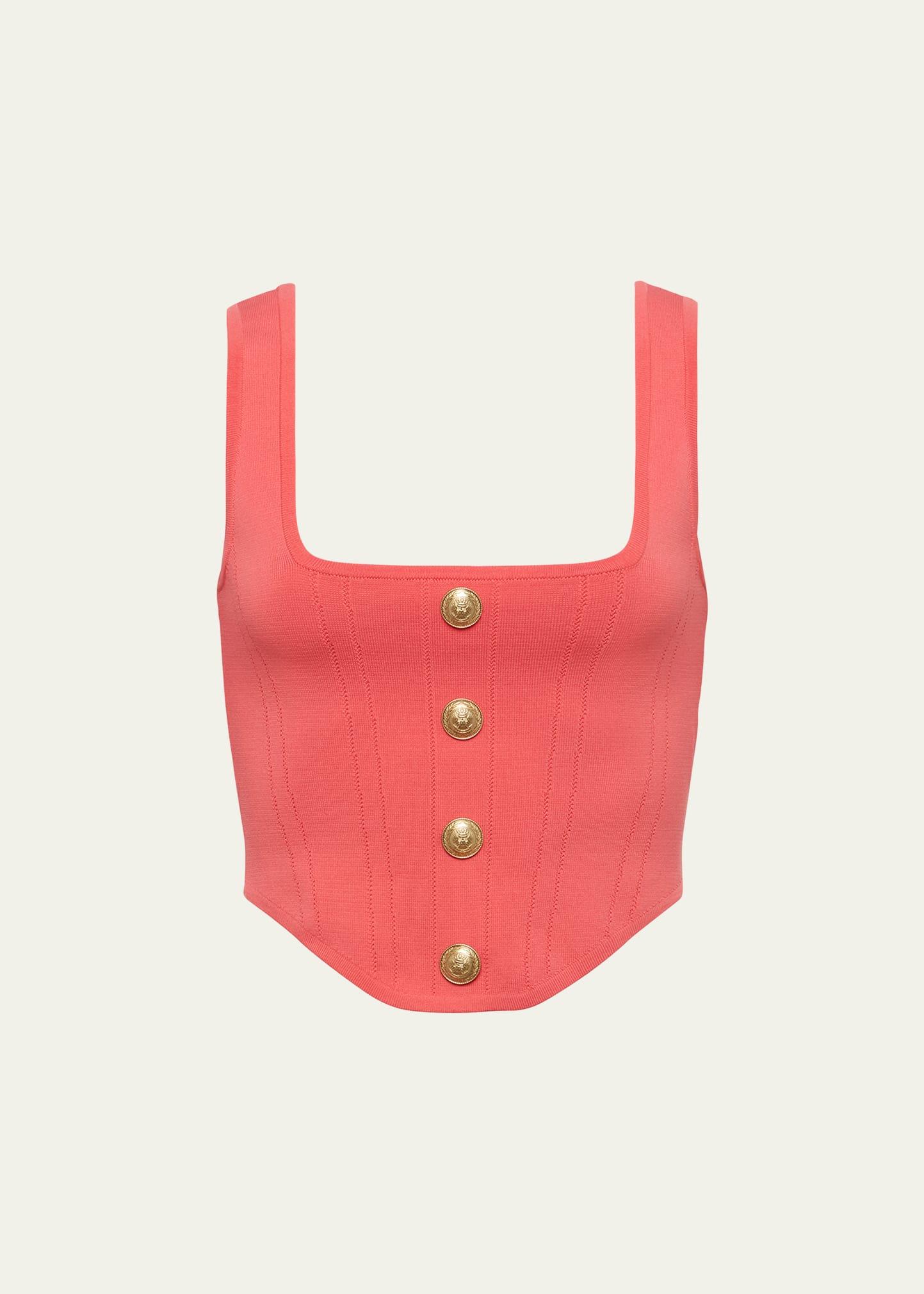 saga knit corset top