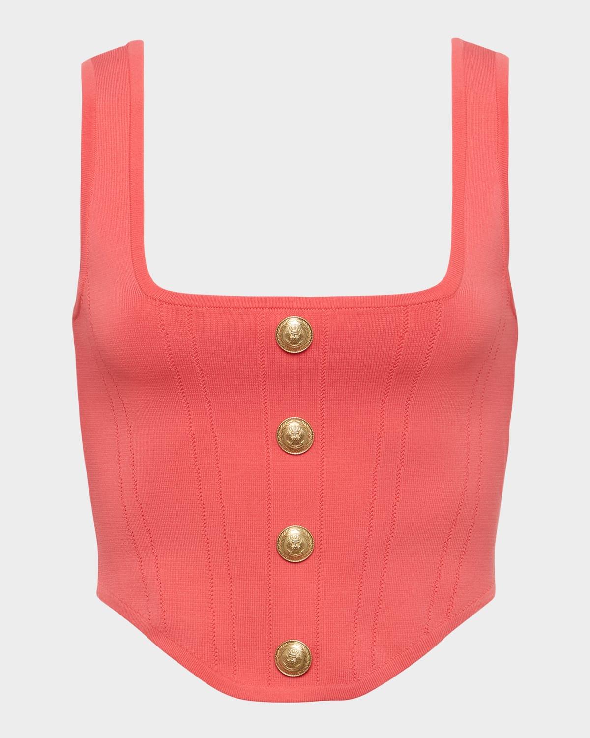 saga knit corset top