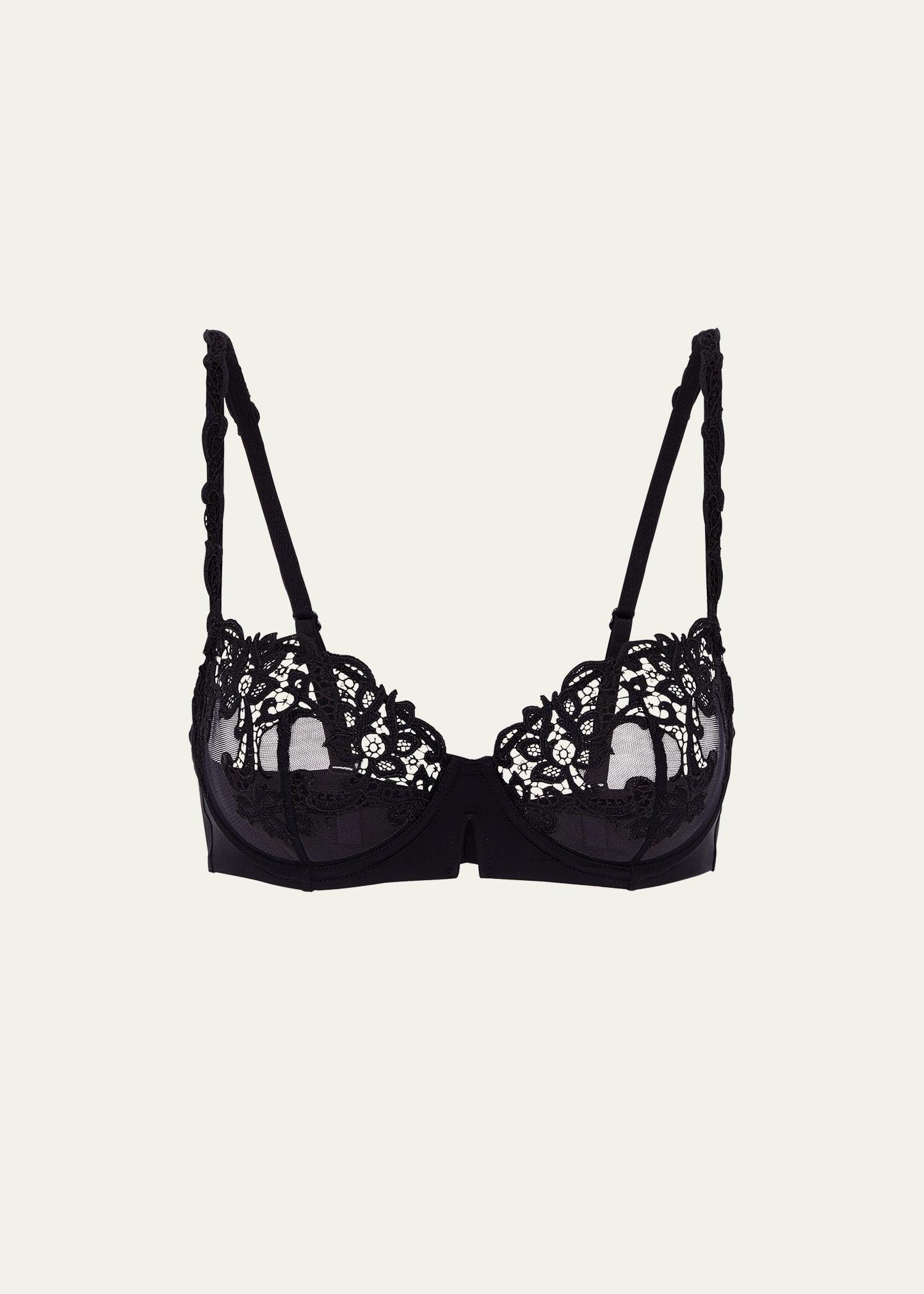 saga non-padded lace demi bra