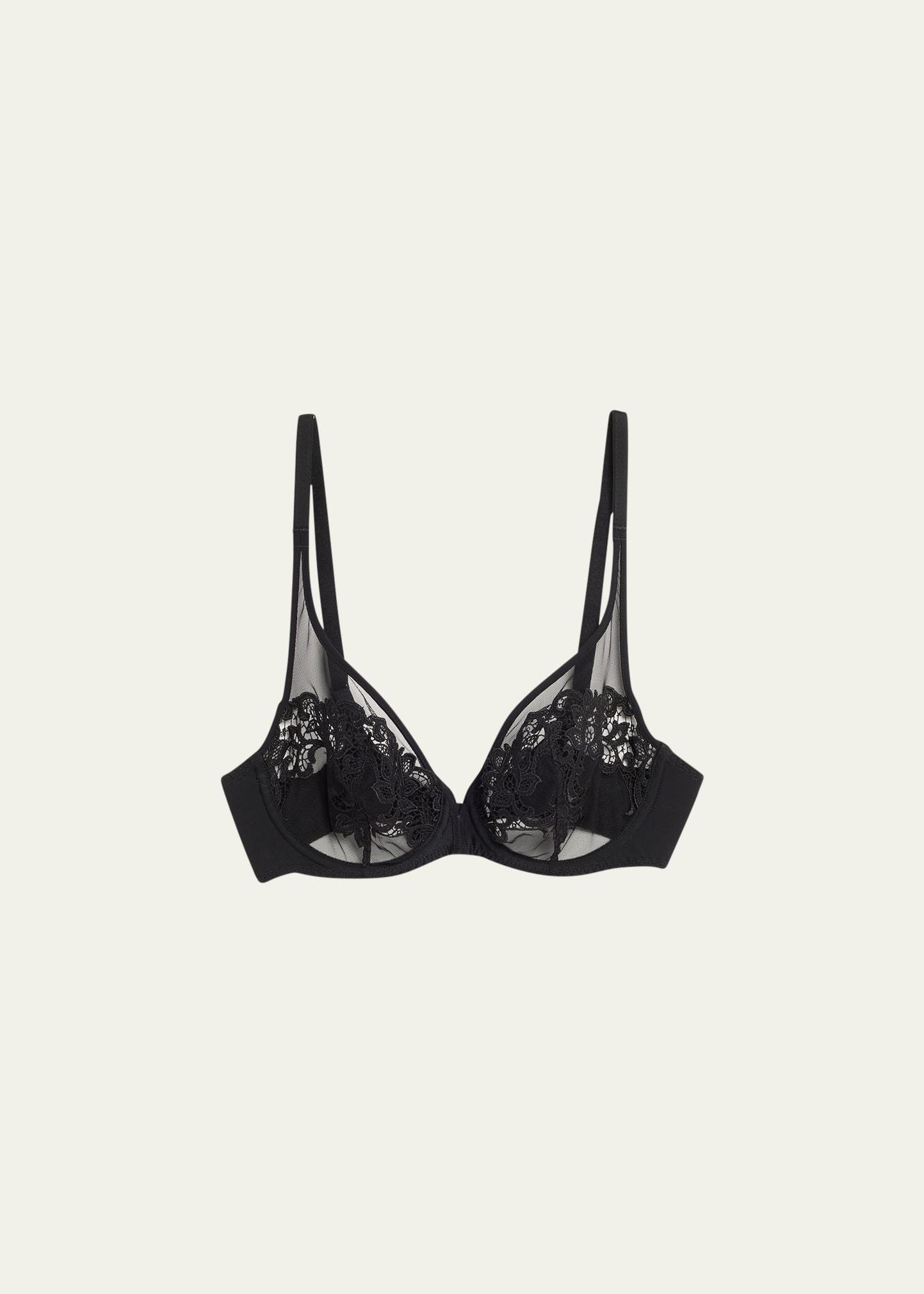 saga sheer plunge bra