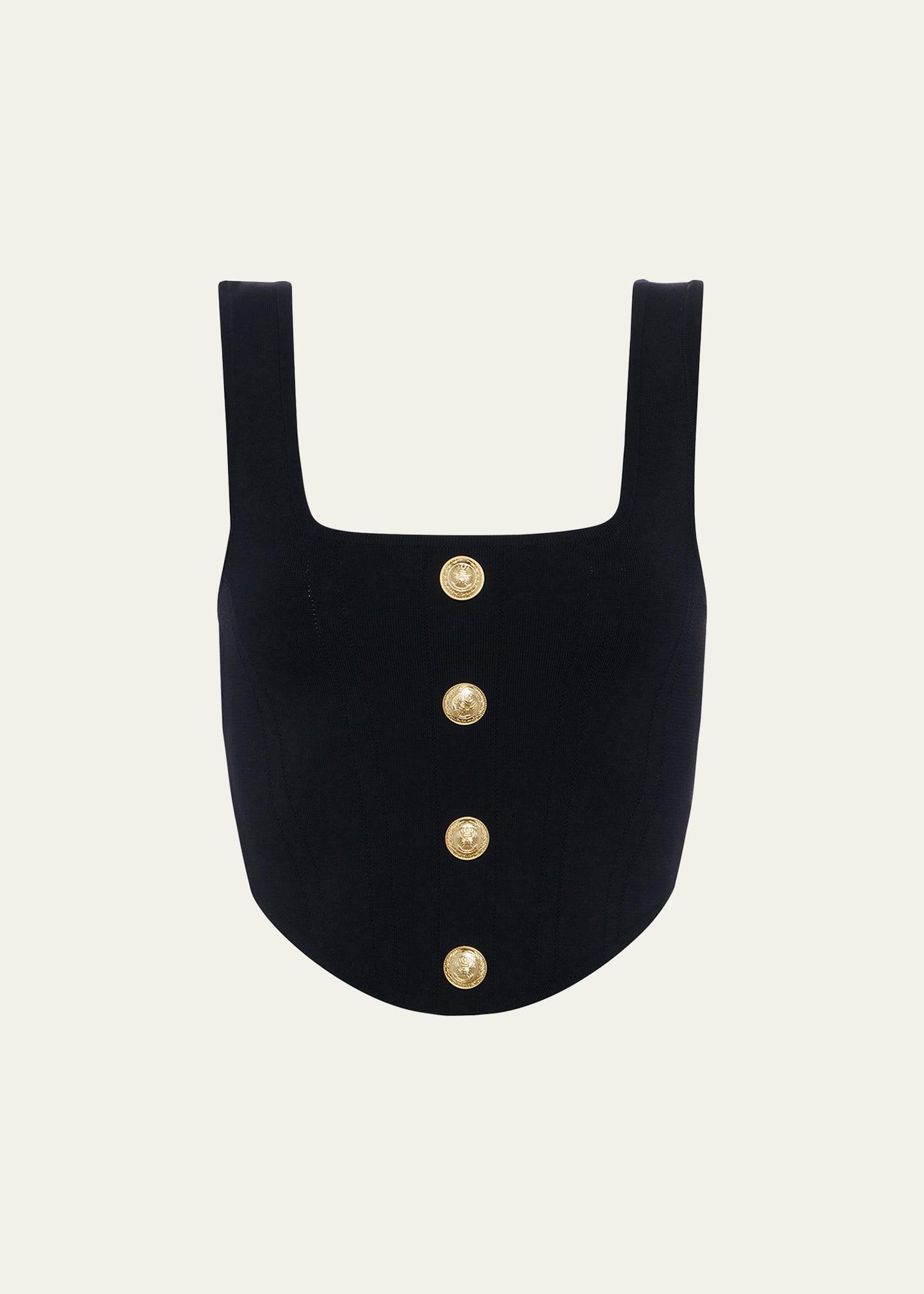 saga square-neck corset top