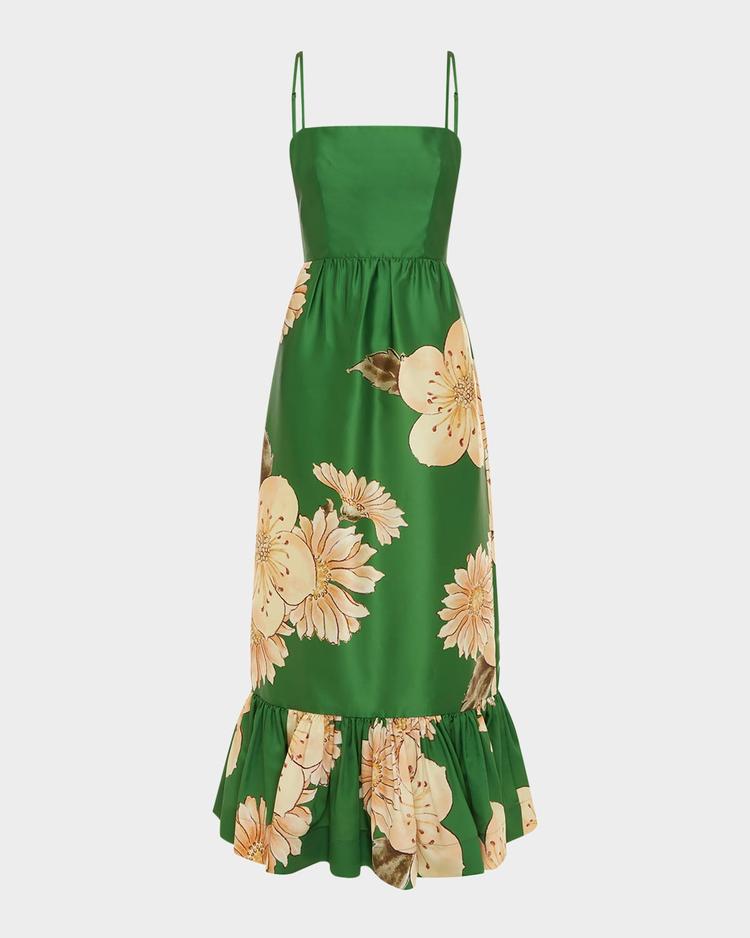 sage midi dress