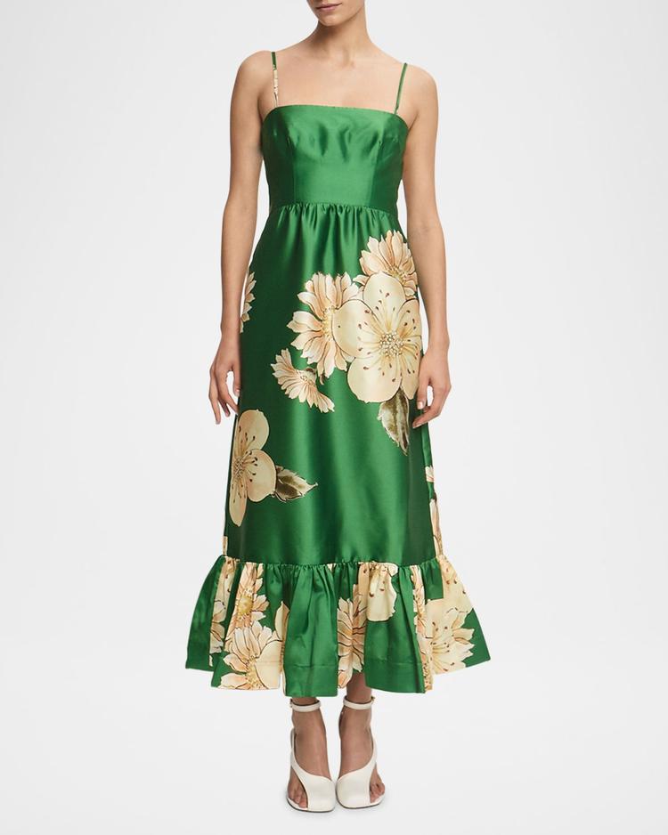 sage midi dress
