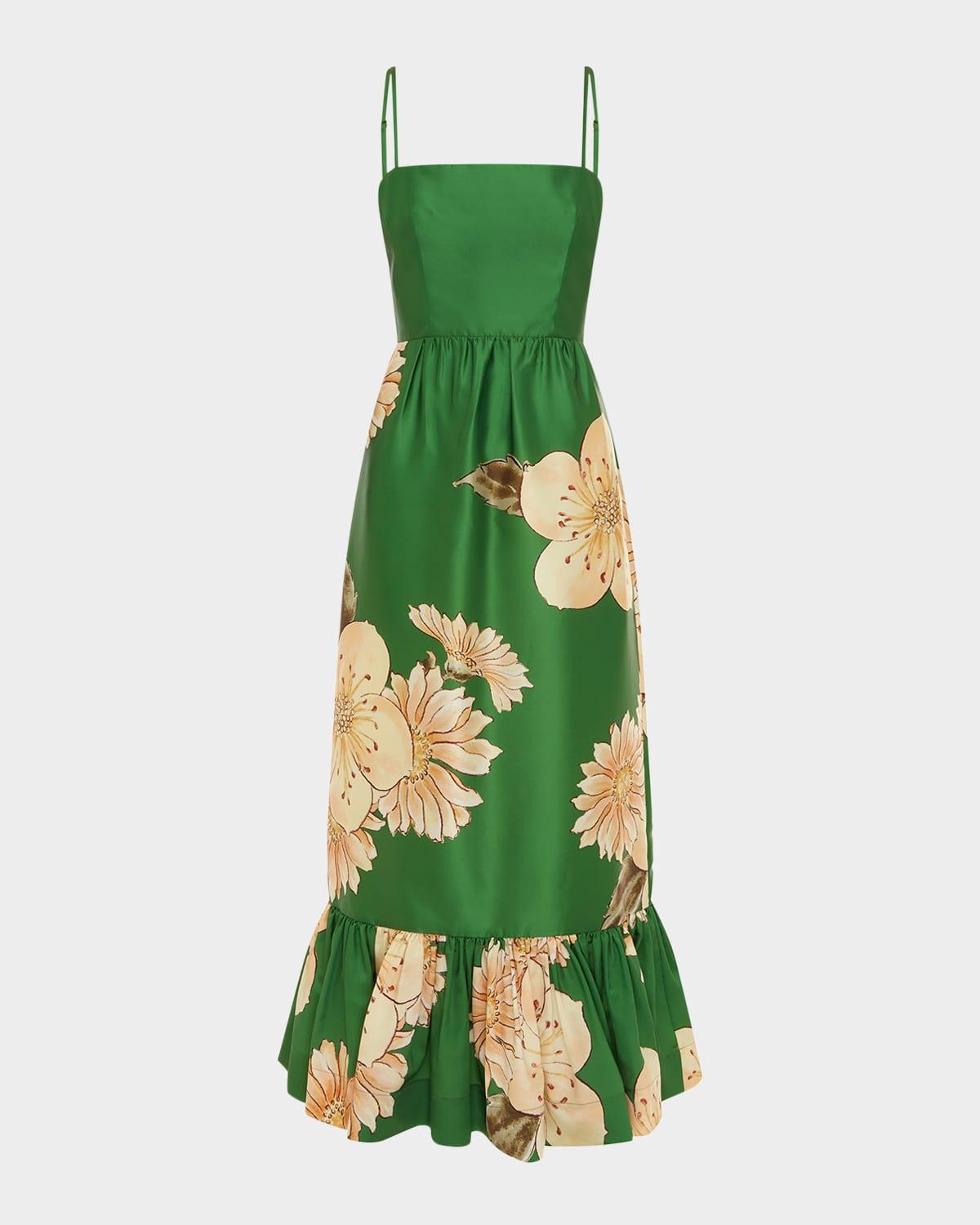 sage midi dress