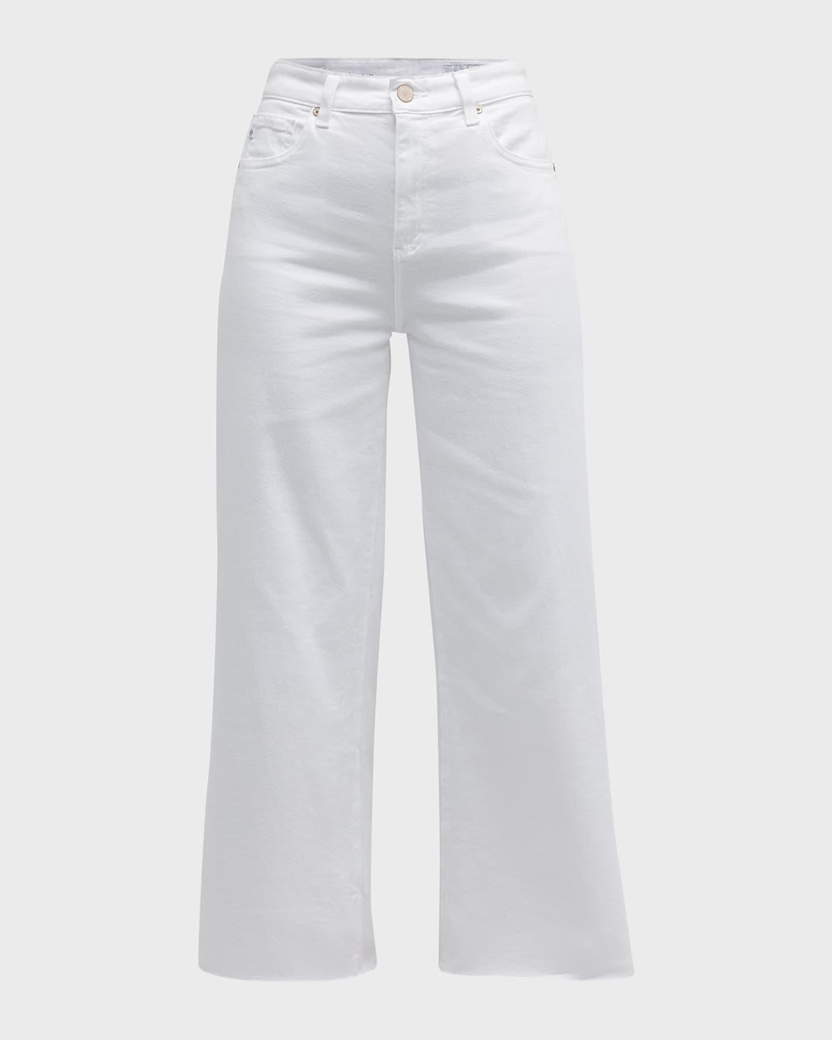 saige high rise wide-leg crop jeans