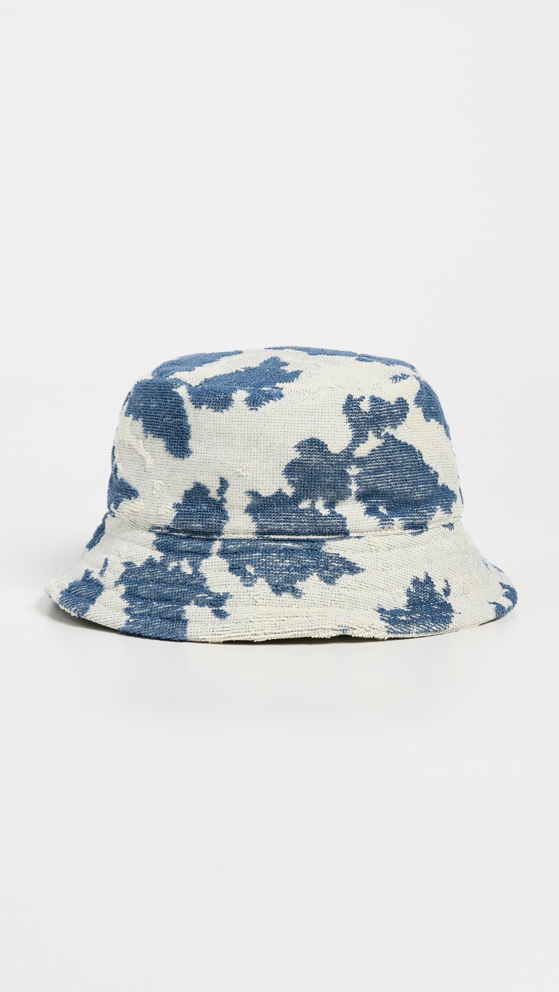 sail contraste terry cloth bucket hat