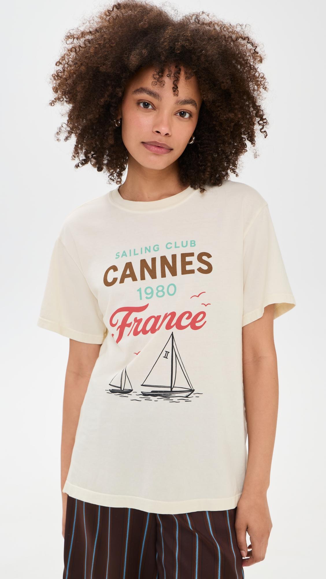 sailing club cannes boyfriend tee