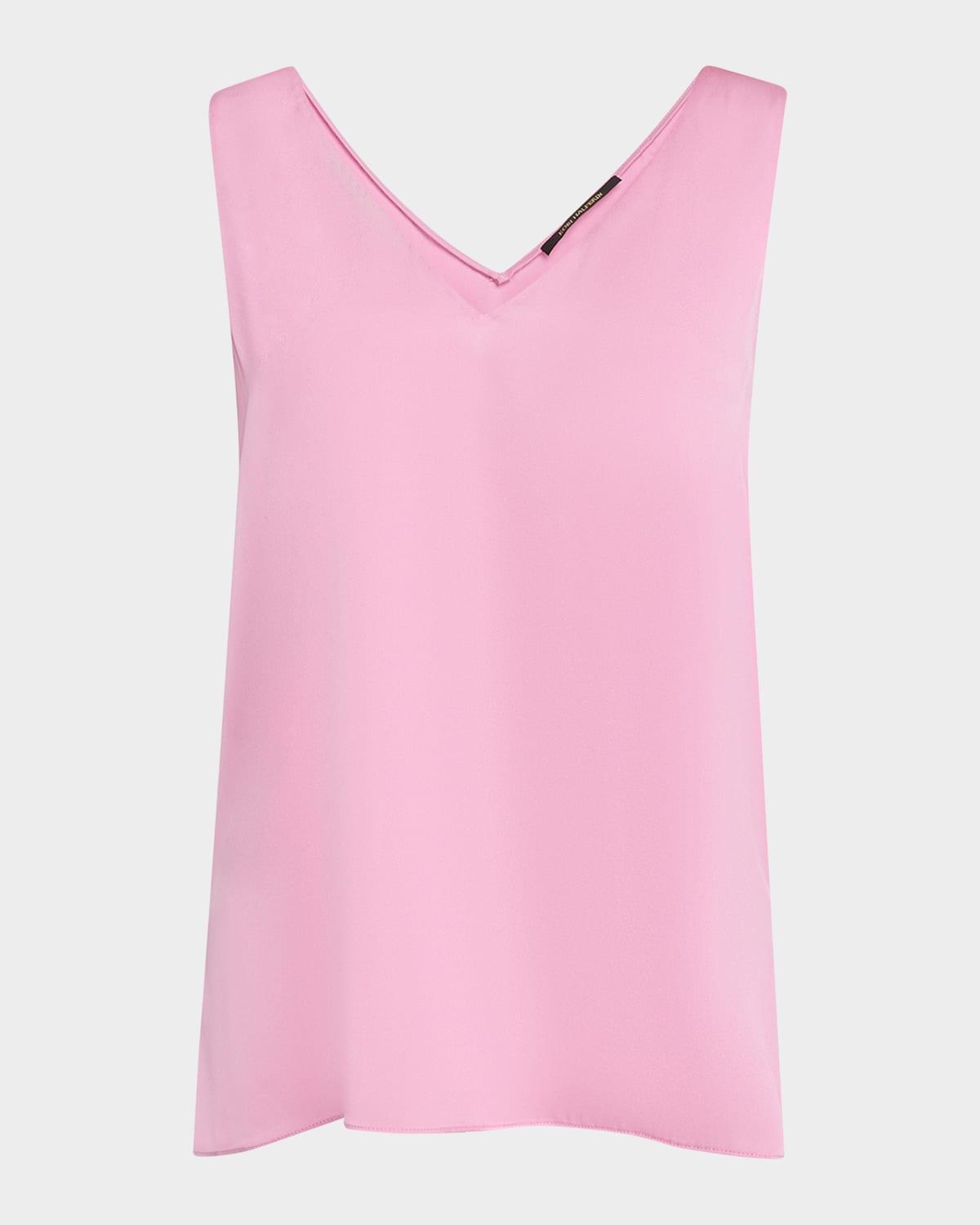 sailor sleeveless v-neck blouse