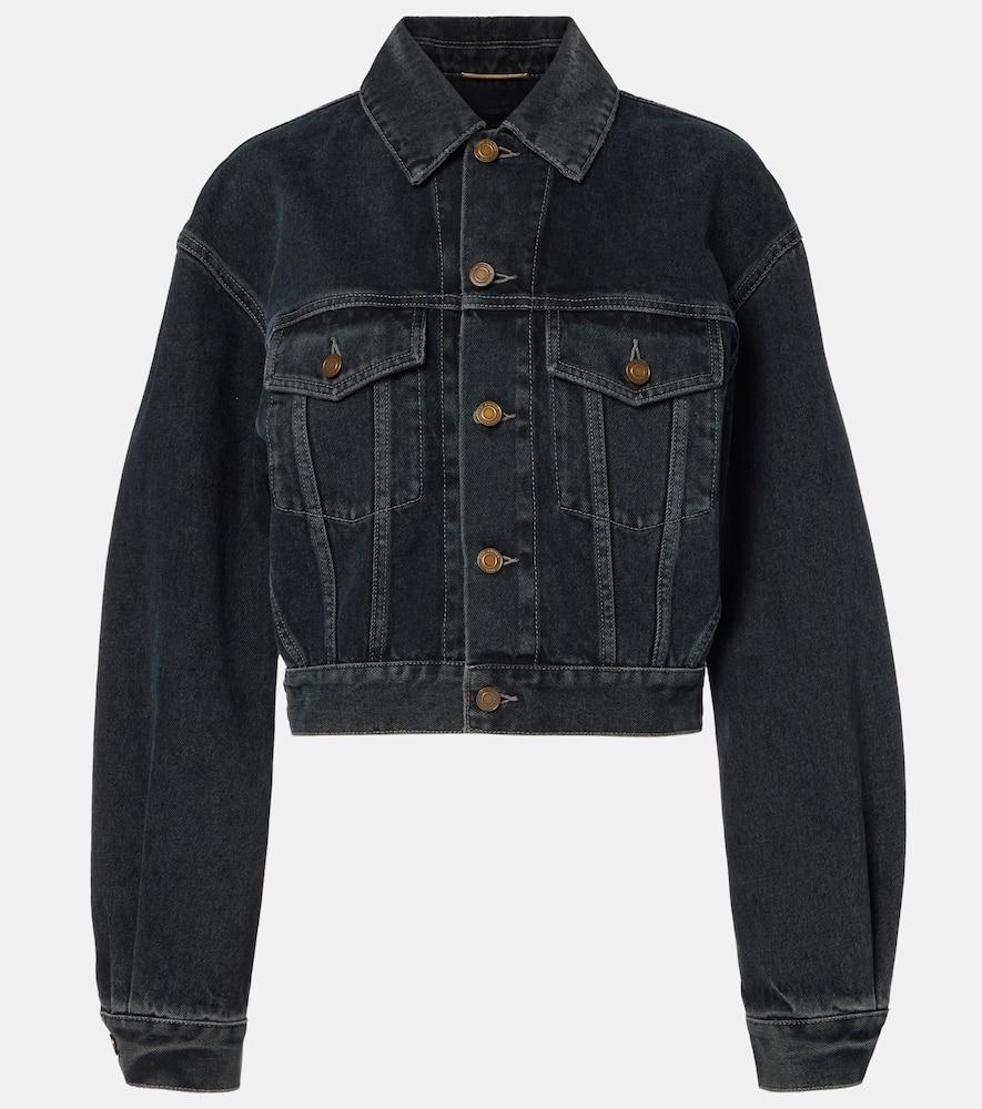 saint laurent 80's denim jacket