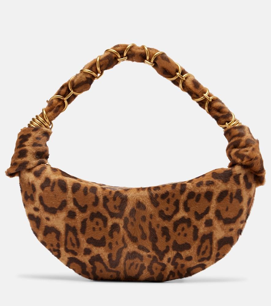 saint laurent amalia mini calf hair top