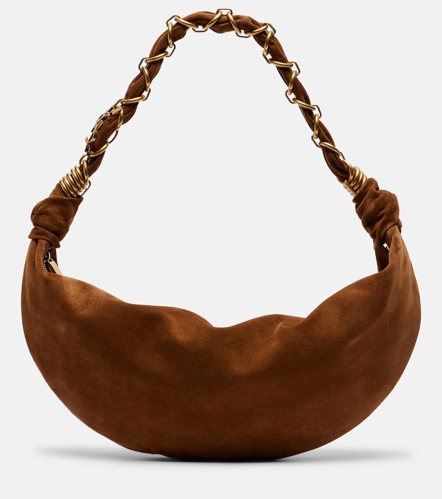 saint laurent amalia small suede shoulder bag