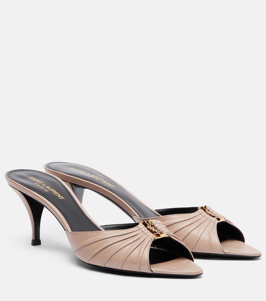 saint laurent babylone 60 leather mules