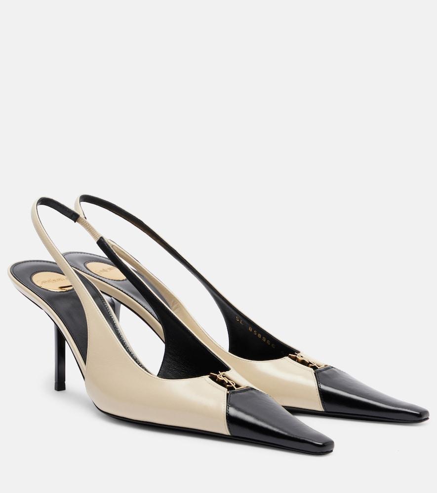 saint laurent babylone breteuil leather pumps