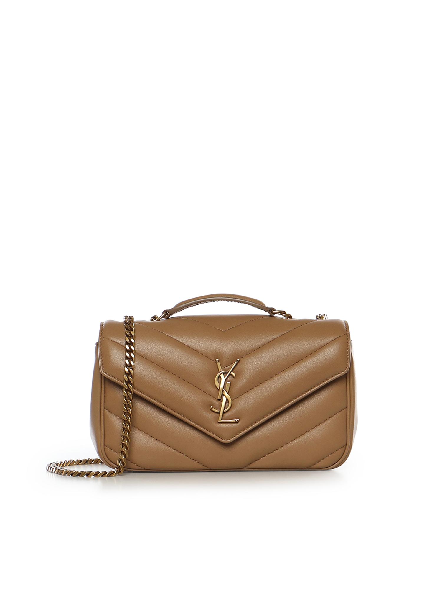 saint laurent bags natural tan lambskin - women