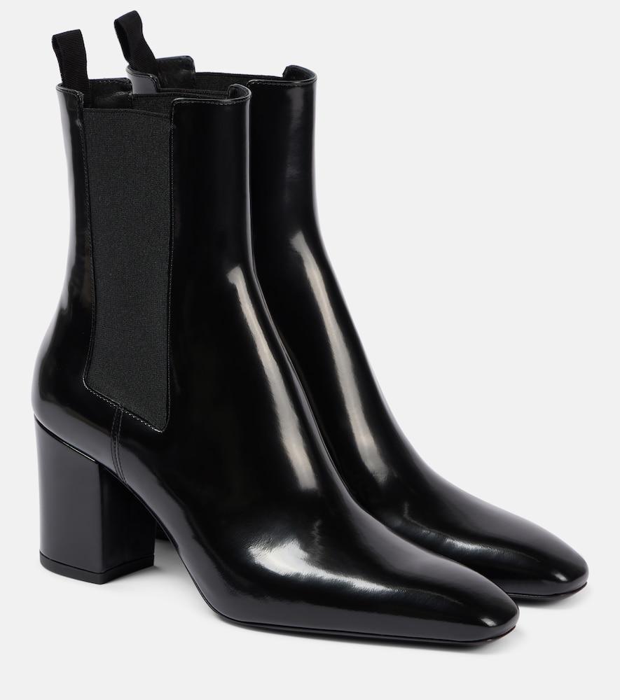 saint laurent betty 70 leather ankle boots