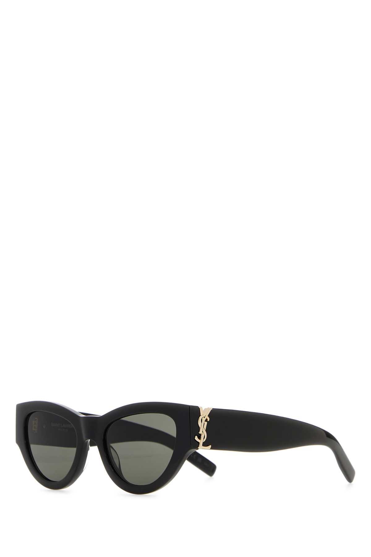 saint laurent black acetate sl m94 sunglasses