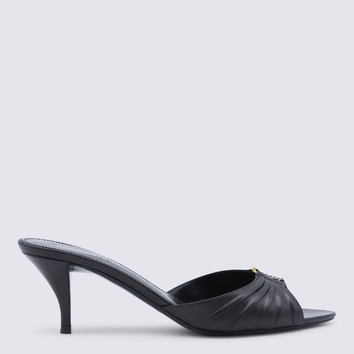 saint laurent black babilone 70 sandals