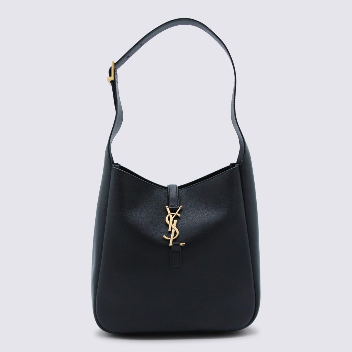 saint laurent black leather ysl bo mng s le 5a7 shoulder bag