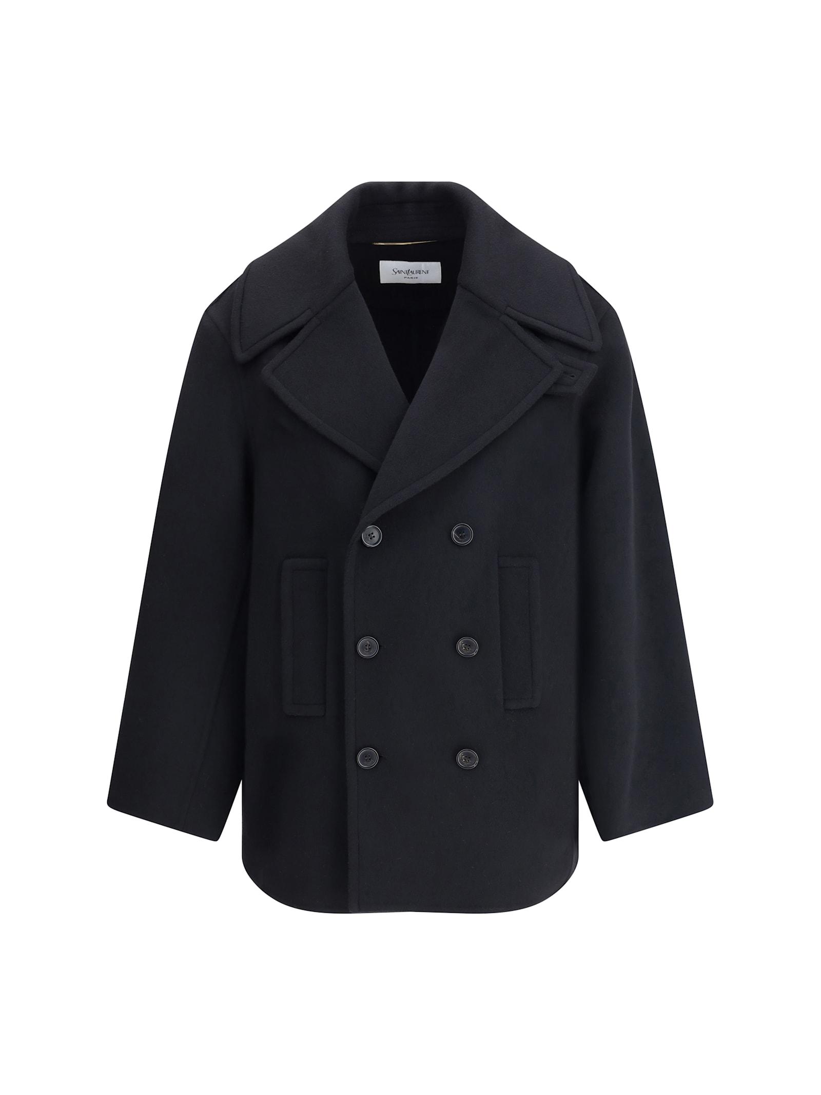 saint laurent caban coat