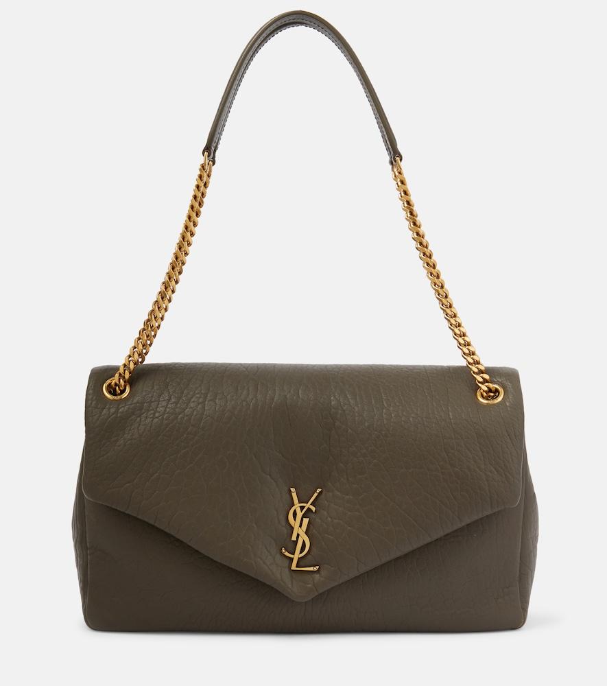 saint laurent calypso large leather shoulder bag