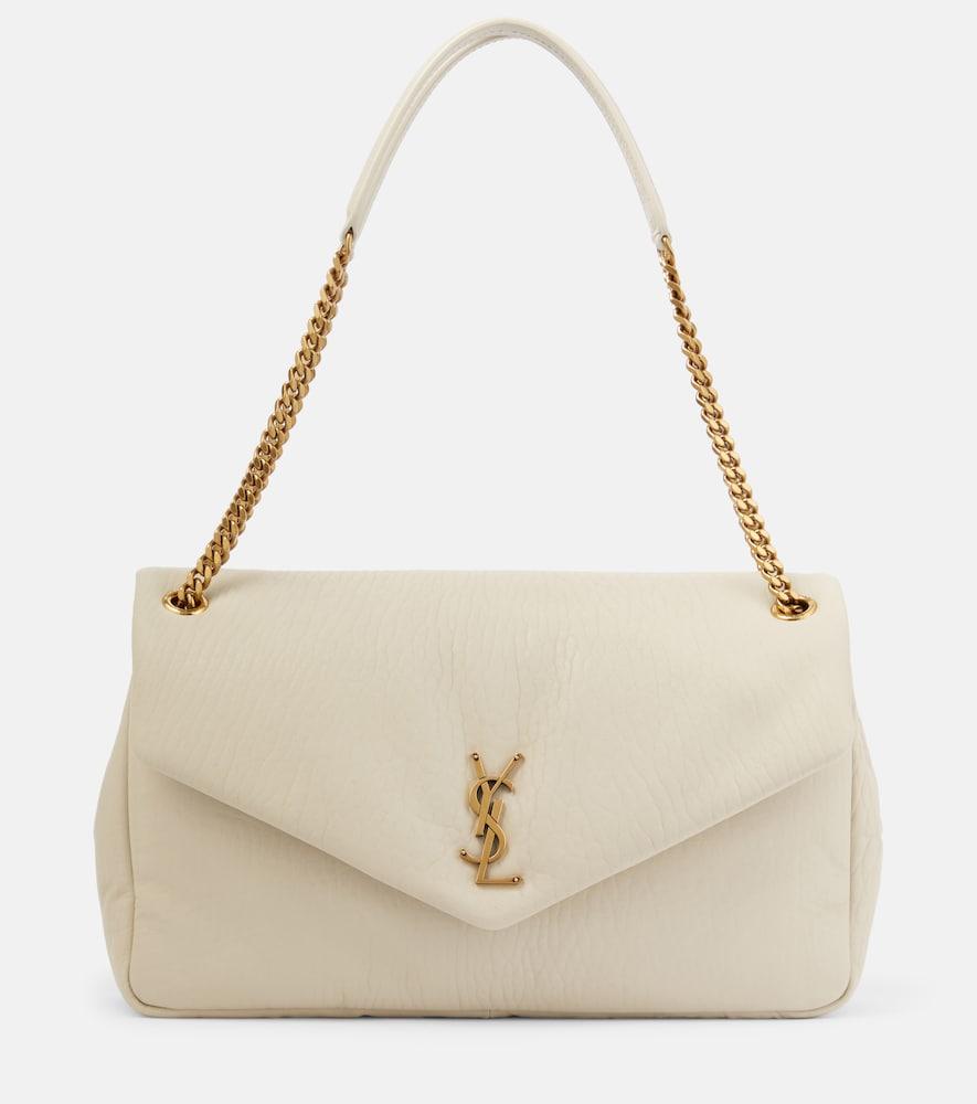 saint laurent calypso large leather shoulder bag